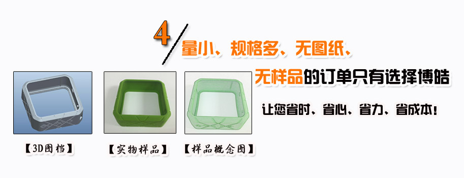 量小、規(guī)格多、無(wú)圖紙、無(wú)樣品的訂單只有選擇博皓。