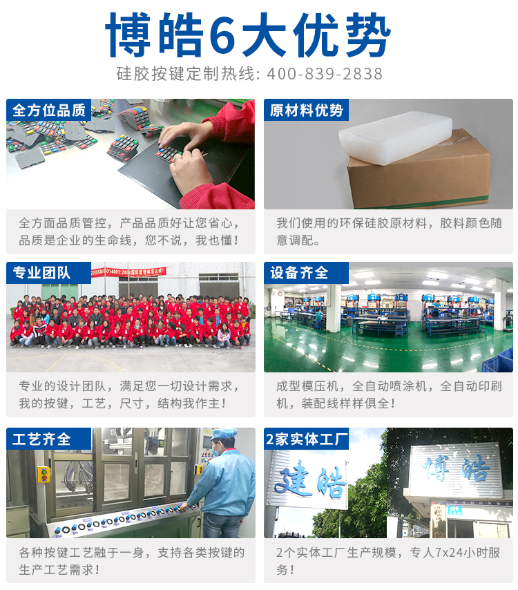 博皓硅膠按鍵廠家