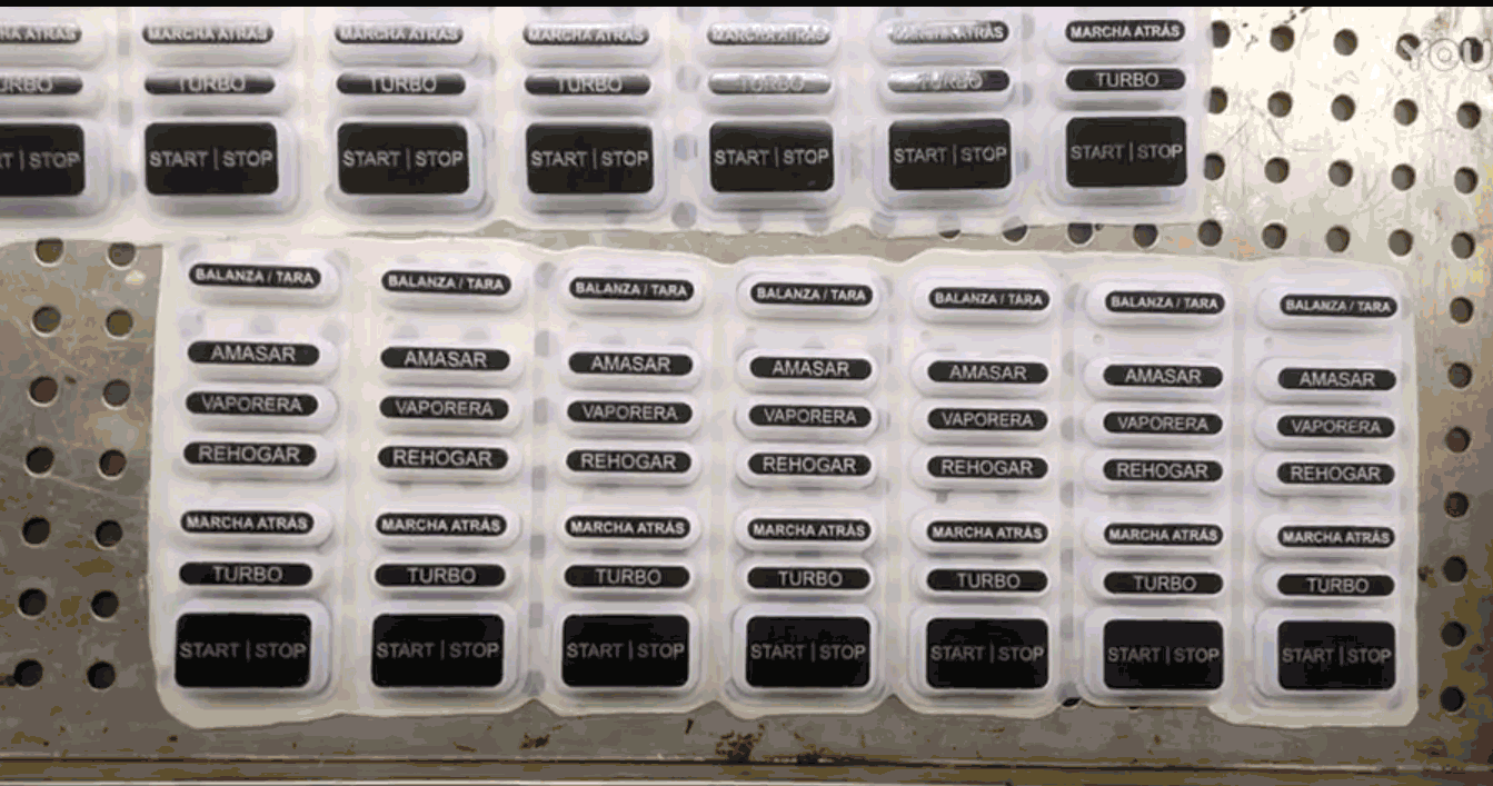 廠內(nèi)實拍家用電器料理機硅膠按鍵制作流程