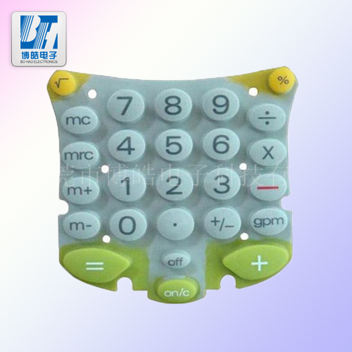 小清晰款計算器硅膠按鍵可以開模定制