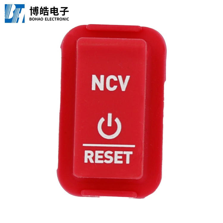 絲印單點(diǎn)硅膠按鍵 紅色電源硅膠按鍵定制